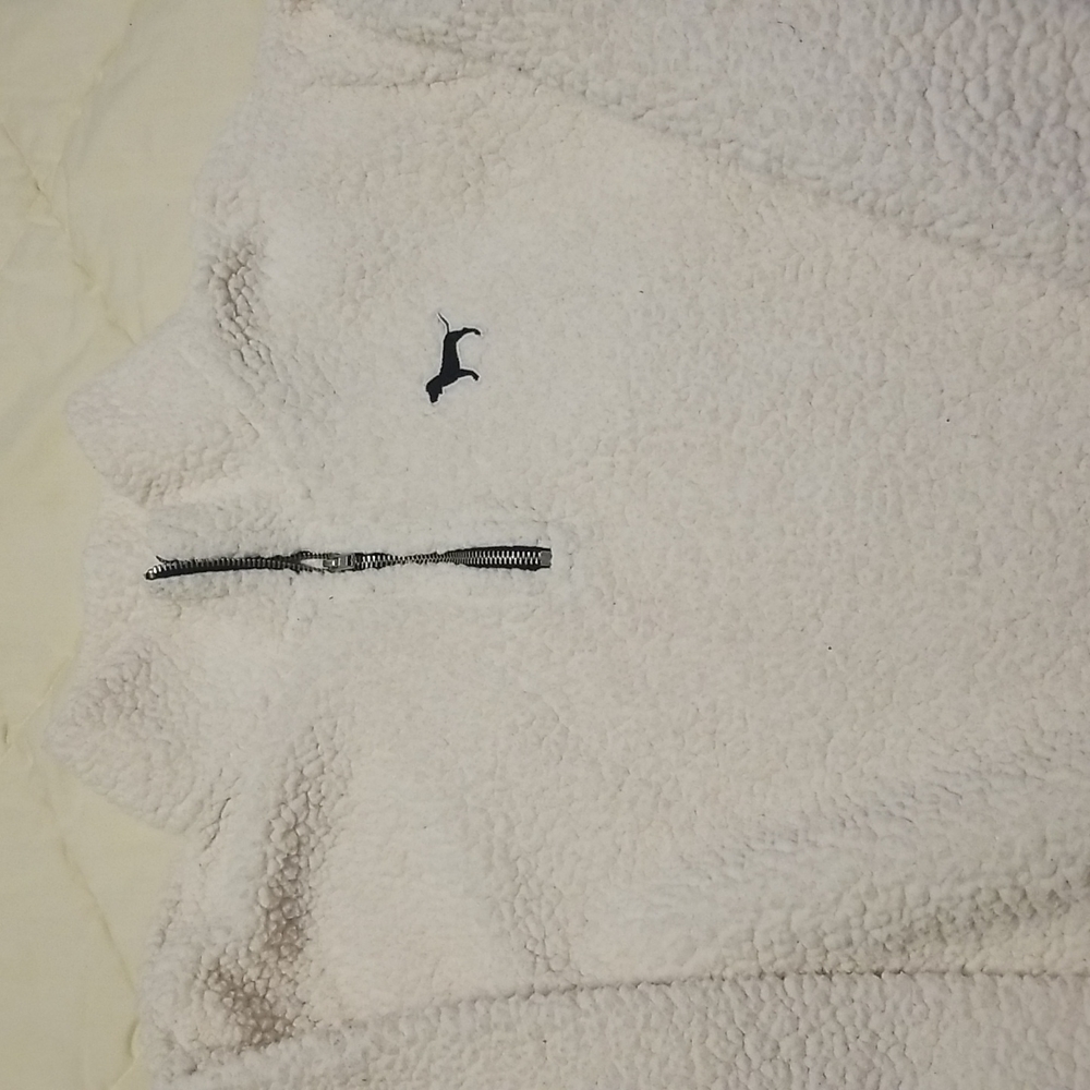 Women's Cozy White Sherpa Pullover